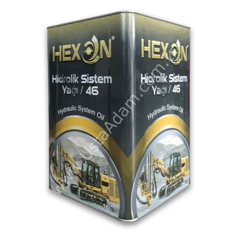 Hexon 46 hidrolik sistem yağı tenekesi